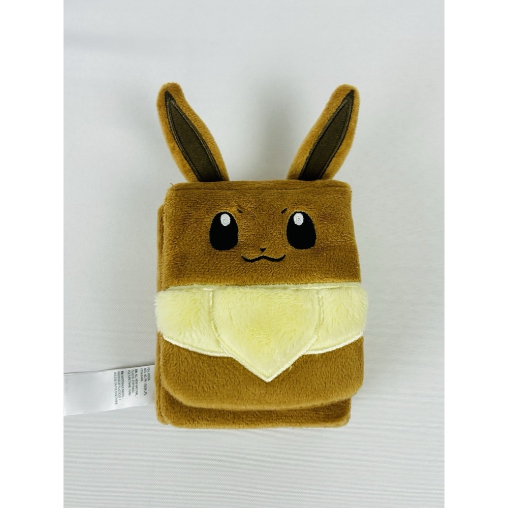 Pokemon Prismatic Plush Deck Case Eevee TCG Official Card Holder Brown 2024